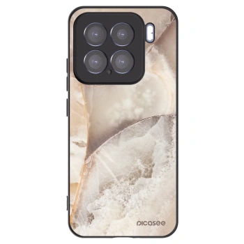 Picasee silikonový černý obal pro Xiaomi 15 - Cream marble