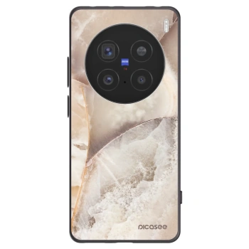 Picasee silikonový černý obal pro Vivo X200 Pro - Cream marble