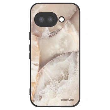Picasee silikonový černý obal pro Google Pixel 9a - Cream marble