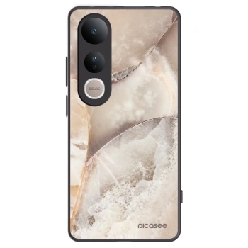 Picasee silikonový černý obal pro Vivo V50 Lite 5G - Cream marble