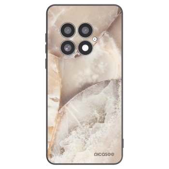 Picasee silikonový černý obal pro OnePlus 13 5G - Cream marble