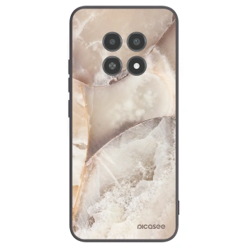 Picasee silikonový černý obal pro Realme 12X - Cream marble