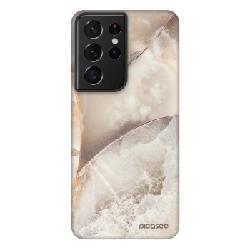 Obal pro Samsung Galaxy S21 Ultra 5G G998B - Cream marble