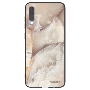 Picasee silikonový černý obal pro Samsung Galaxy A70 A705F - Cream marble