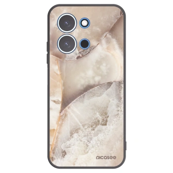 Picasee silikonový černý obal pro Xiaomi Redmi 15C 4G - Cream marble