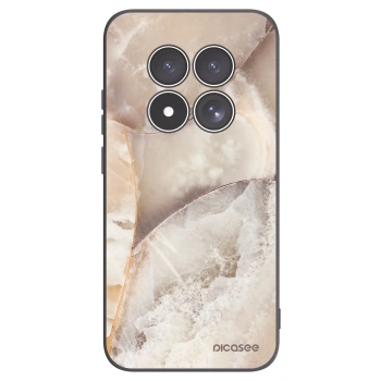 Picasee silikonový černý obal pro Xiaomi Redmi Note 15 Pro 4G - Cream marble