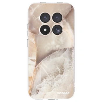 Picasee silikonový průhledný obal pro Xiaomi Redmi Note 15 Pro 4G - Cream marble
