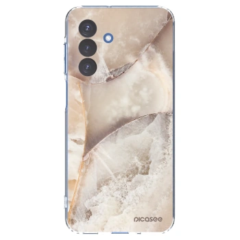 Picasee silikonový průhledný obal pro Samsung Galaxy A17 5G - Cream marble