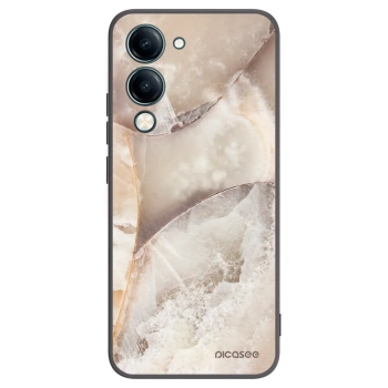 Picasee silikonový černý obal pro Vivo Y29s 5G - Cream marble