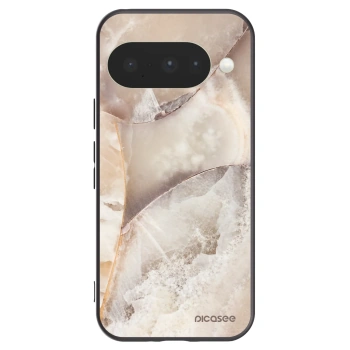 Picasee silikonový černý obal pro Google Pixel 10 - Cream marble