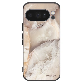 Picasee silikonový černý obal pro Google Pixel 10 Pro - Cream marble