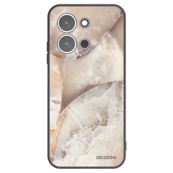 Picasee silikonový černý obal pro Xiaomi Redmi 15C 5G - Cream marble