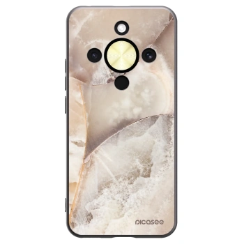 Picasee silikonový černý obal pro Honor Magic8 Lite 5G - Cream marble