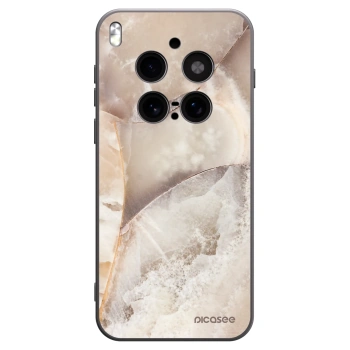 Picasee silikonový černý obal pro Vivo X300 Pro - Cream marble