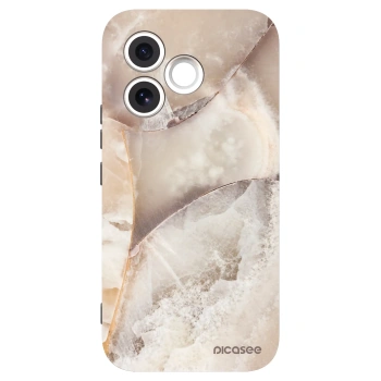 Picasee silikonový černý obal pro Honor 600 Lite - Cream marble