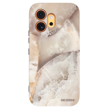 Picasee silikonový černý obal pro Honor 600 - Cream marble