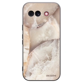 Picasee silikonový černý obal pro Google Pixel 10a - Cream marble
