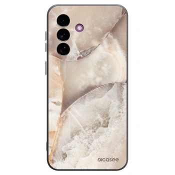 Picasee silikonový černý obal pro Samsung Galaxy A37 - Cream marble