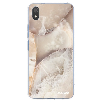 Picasee silikonový průhledný obal pro Xiaomi Redmi 7A - Cream marble