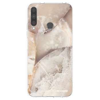 Picasee silikonový průhledný obal pro Huawei P40 Lite E - Cream marble