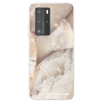 Obal pro Huawei P40 Pro - Cream marble