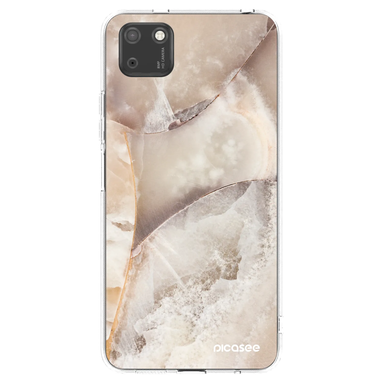Picasee silikonový průhledný obal pro Huawei Y5P - Cream marble