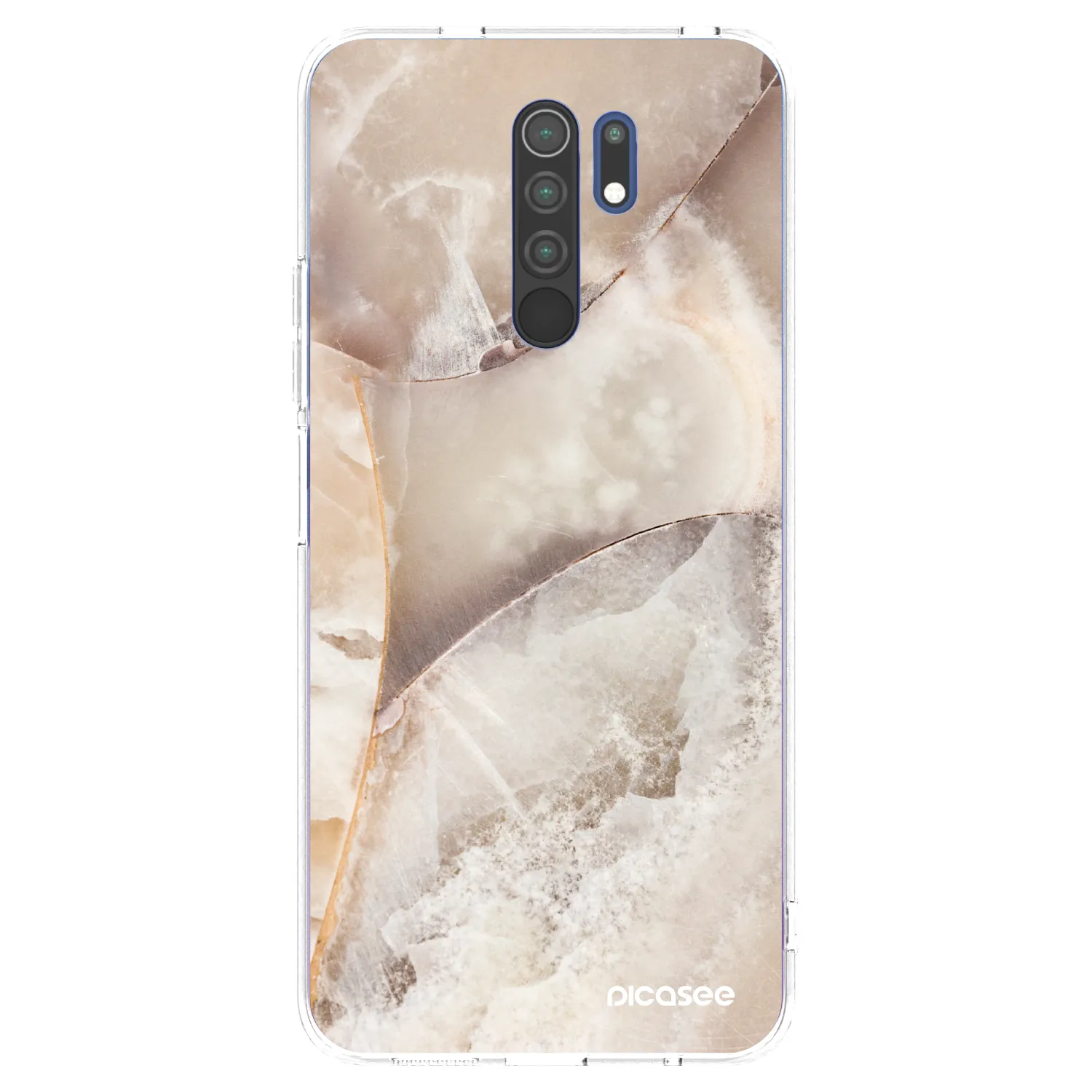Picasee silikonový průhledný obal pro Xiaomi Redmi 9 - Cream marble