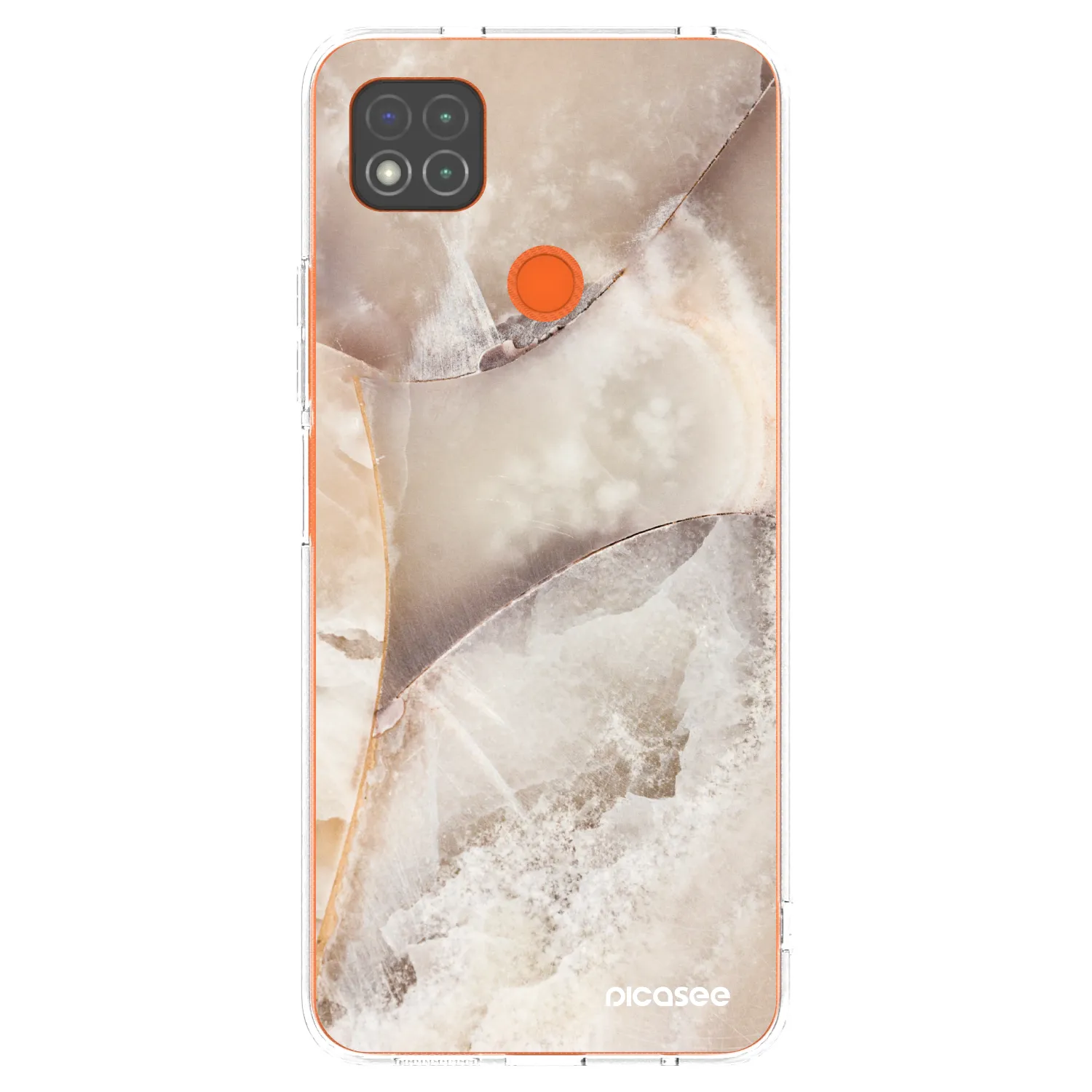 Picasee silikonový průhledný obal pro Xiaomi Redmi 9C - Cream marble