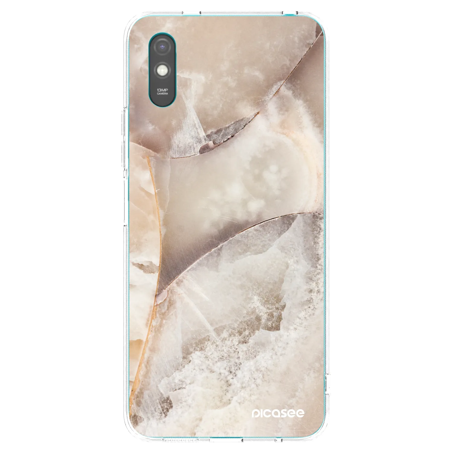 Picasee silikonový průhledný obal pro Xiaomi Redmi 9A - Cream marble