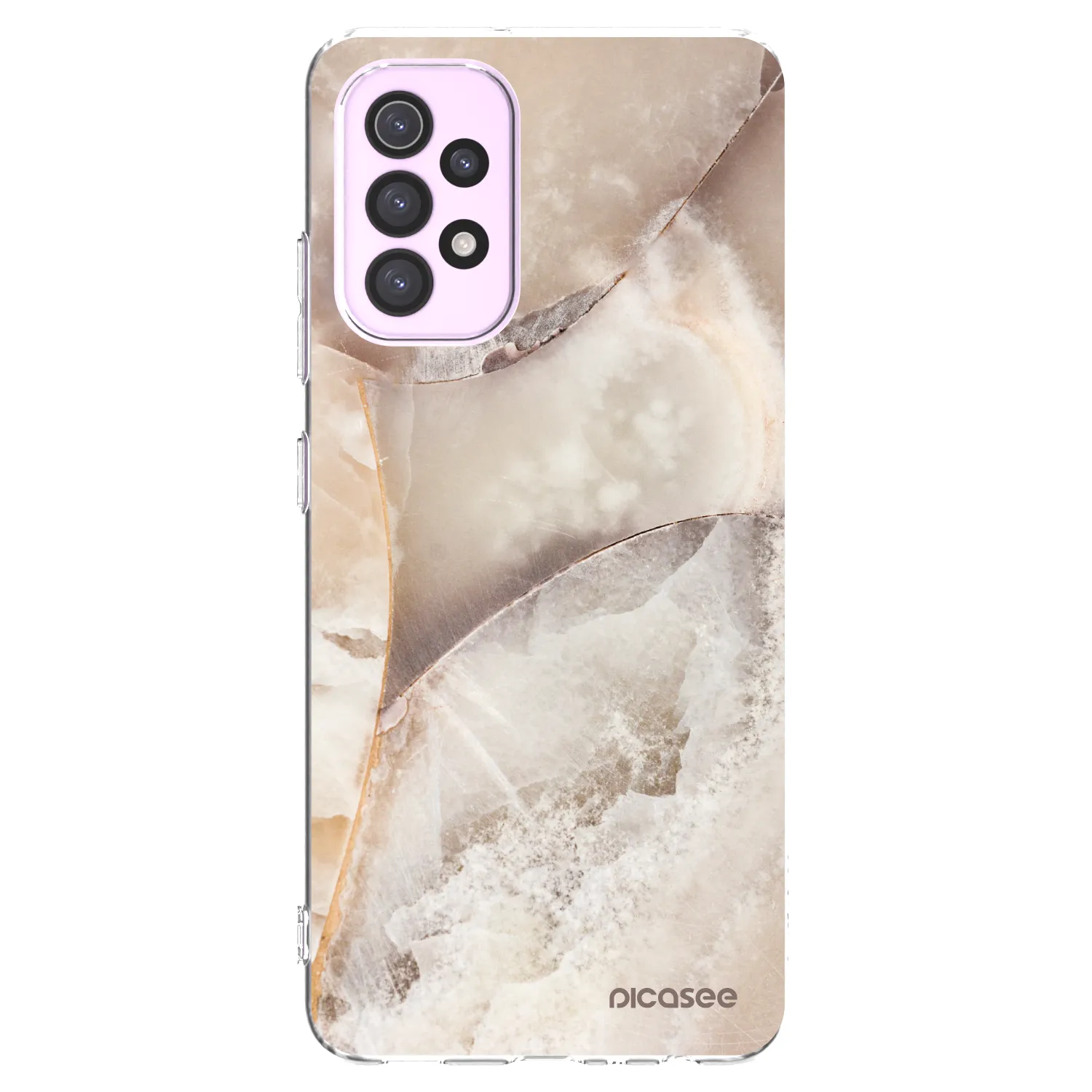 Picasee silikonový průhledný obal pro Samsung Galaxy A32 5G A326B - Cream marble