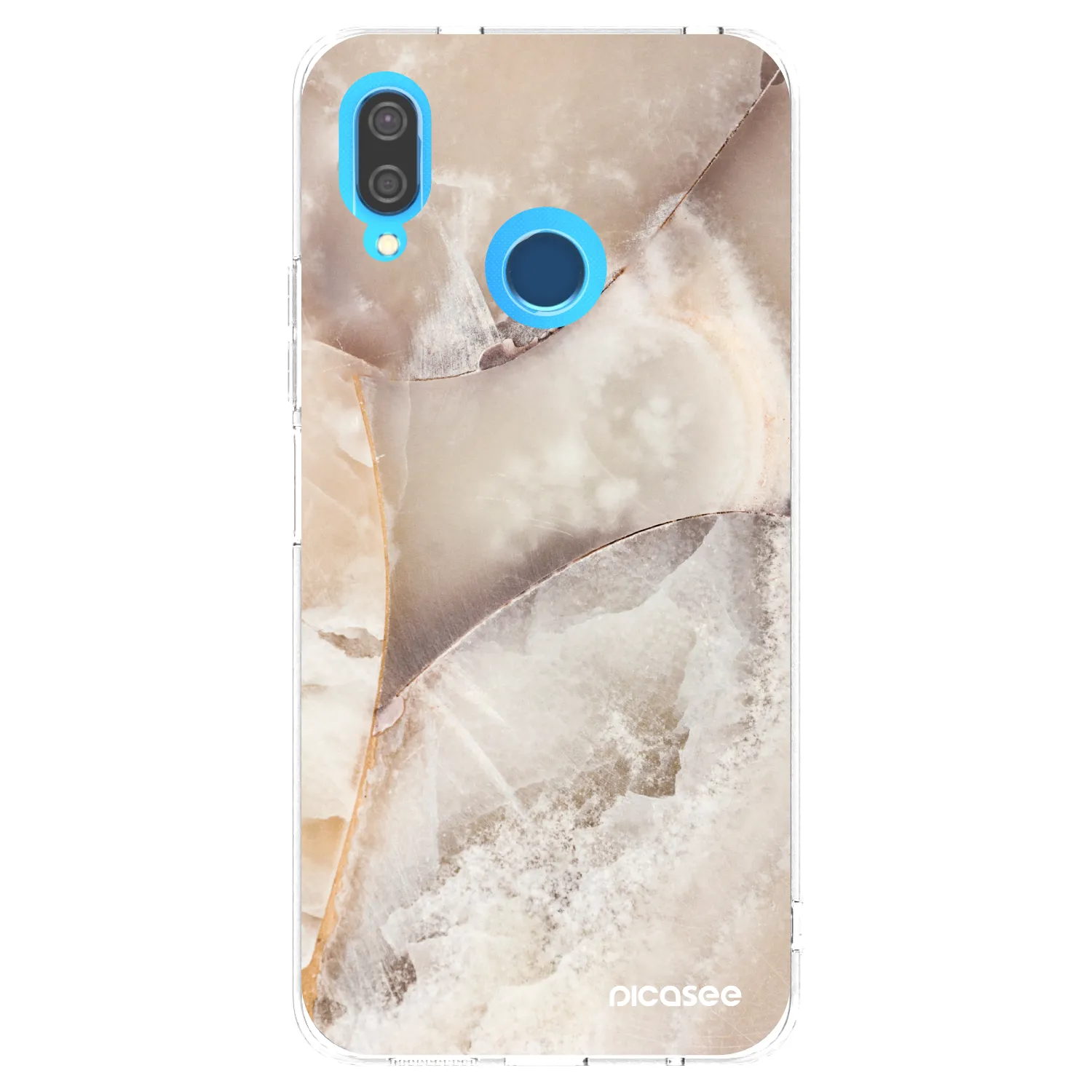 Picasee silikonový průhledný obal pro Huawei P20 Lite - Cream marble