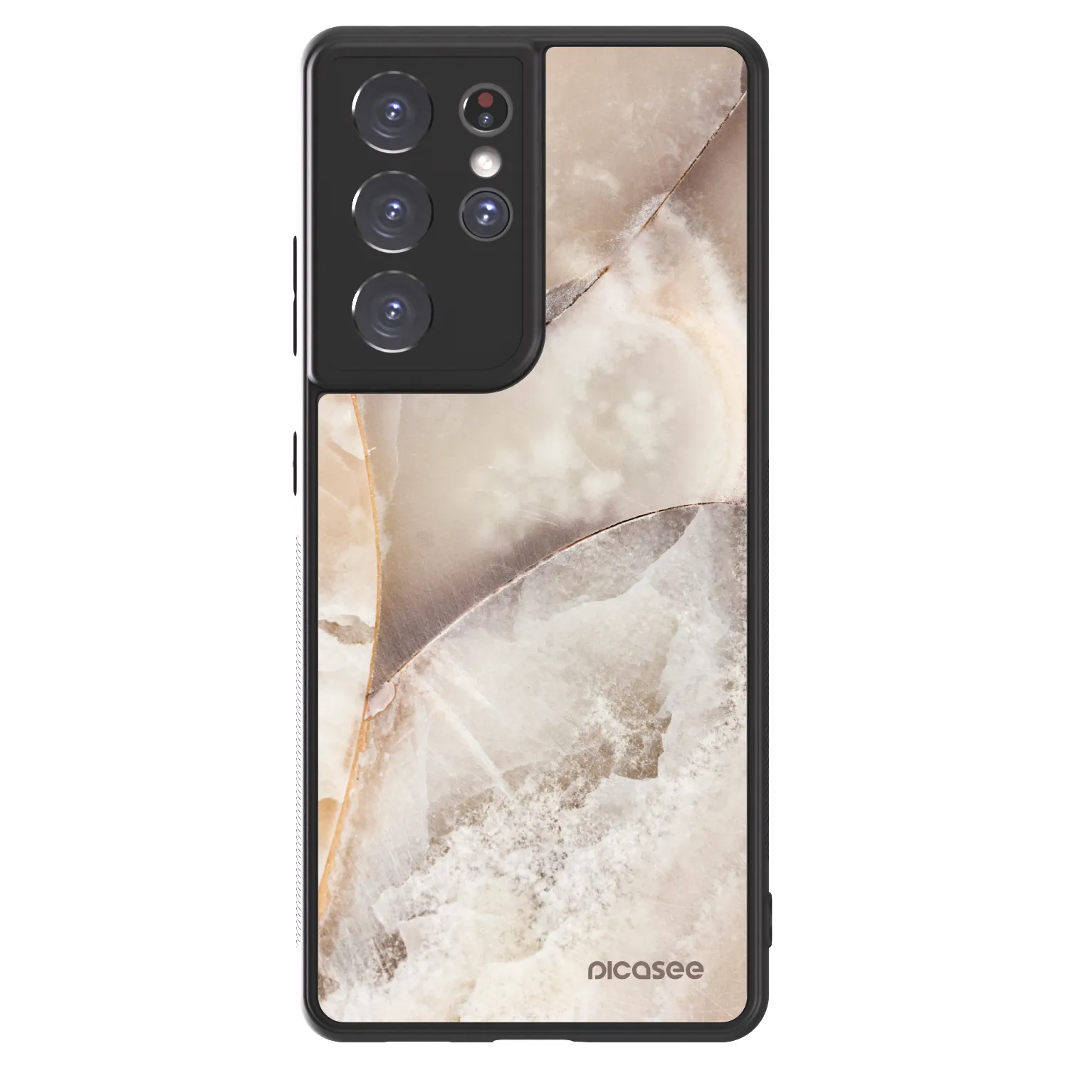 Picasee ULTIMATE CASE pro Samsung Galaxy S21 Ultra 5G G998B - Cream marble
