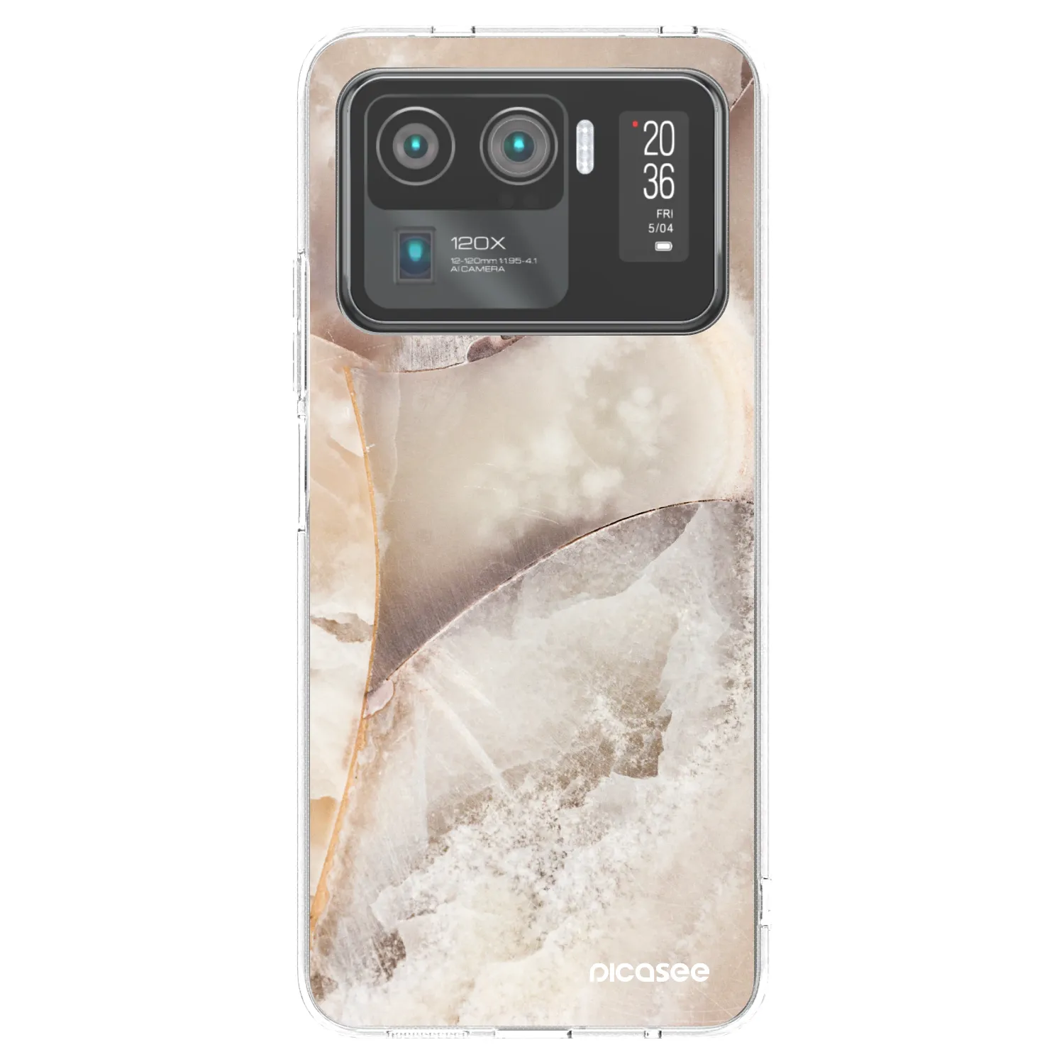 Picasee silikonový průhledný obal pro Xiaomi Mi 11 Ultra - Cream marble