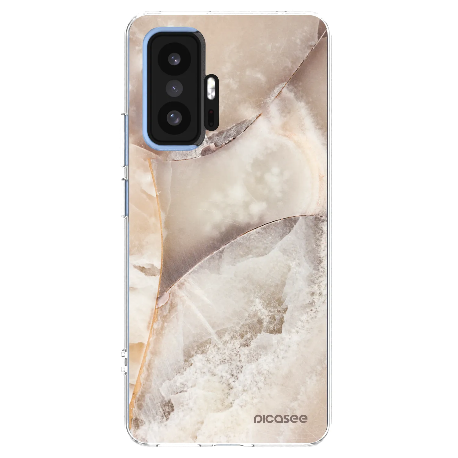 Picasee silikonový průhledný obal pro Xiaomi 11T Pro - Cream marble