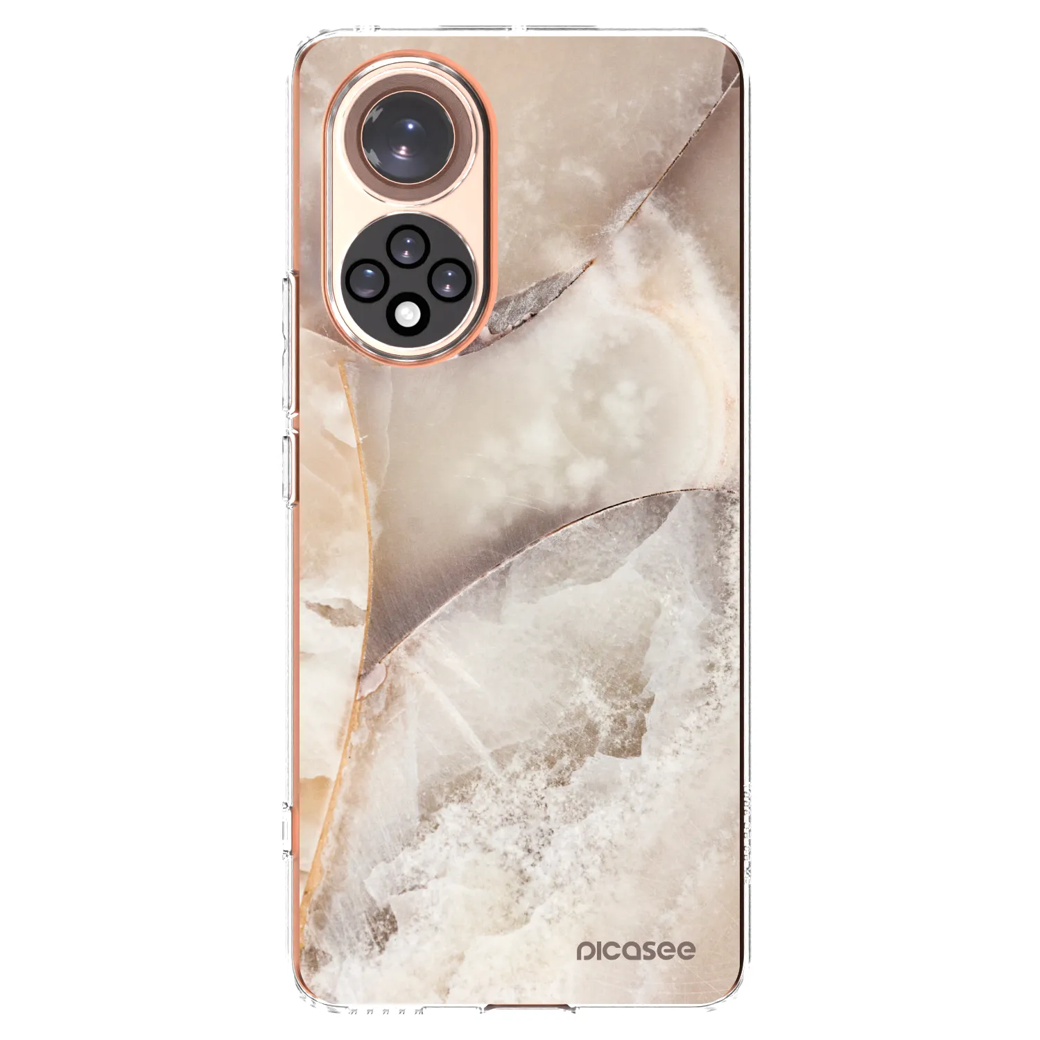 Picasee silikonový průhledný obal pro Honor 50 5G - Cream marble