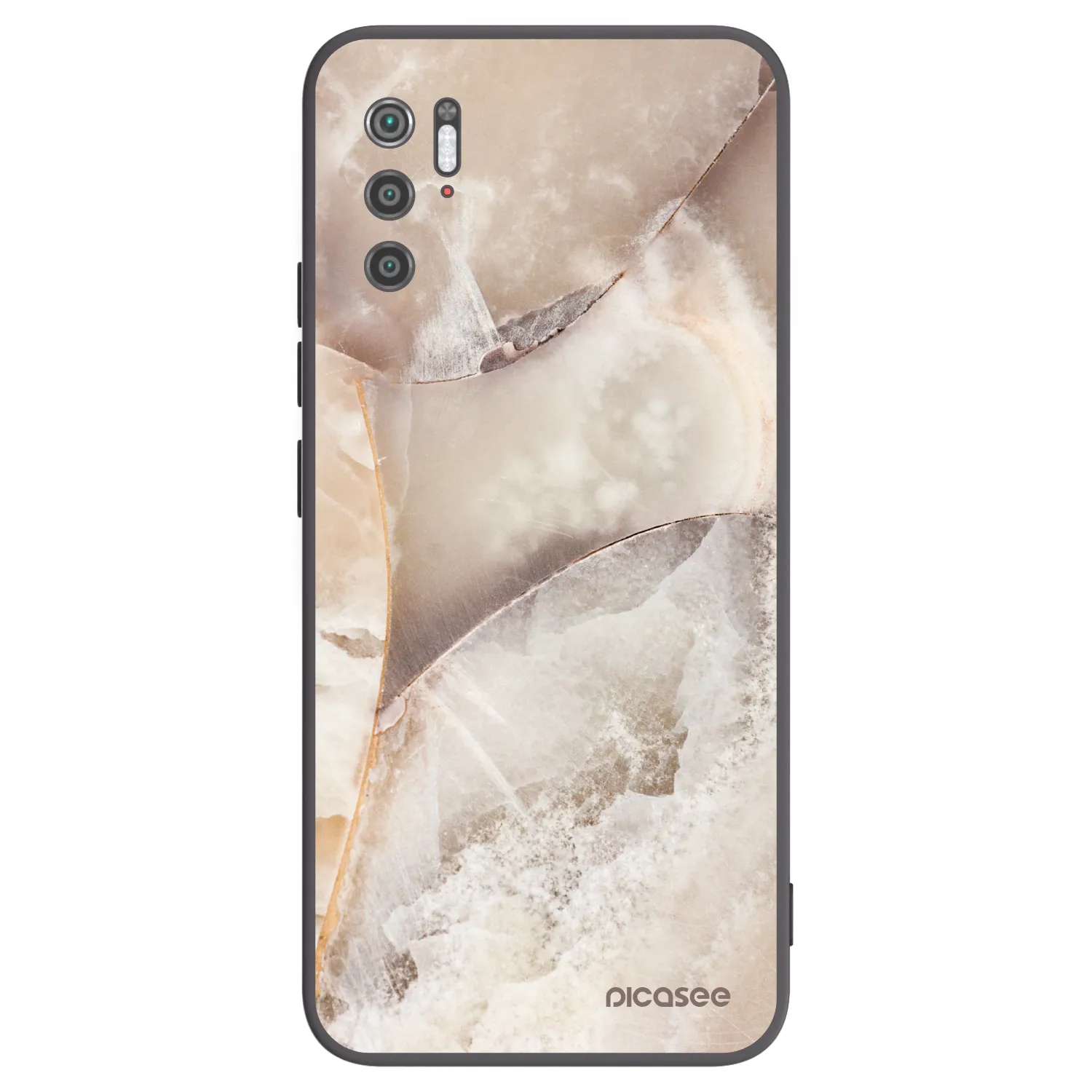 Picasee silikonový černý obal pro Xiaomi Poco M3 Pro 5G - Cream marble