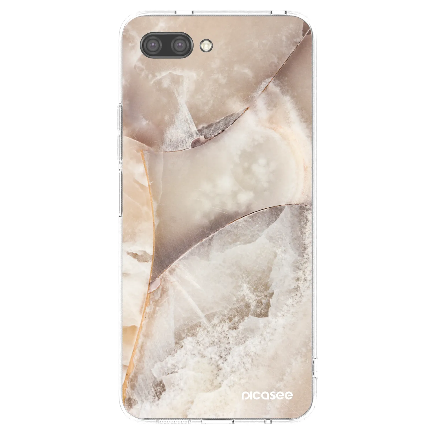Picasee silikonový průhledný obal pro Honor 10 - Cream marble