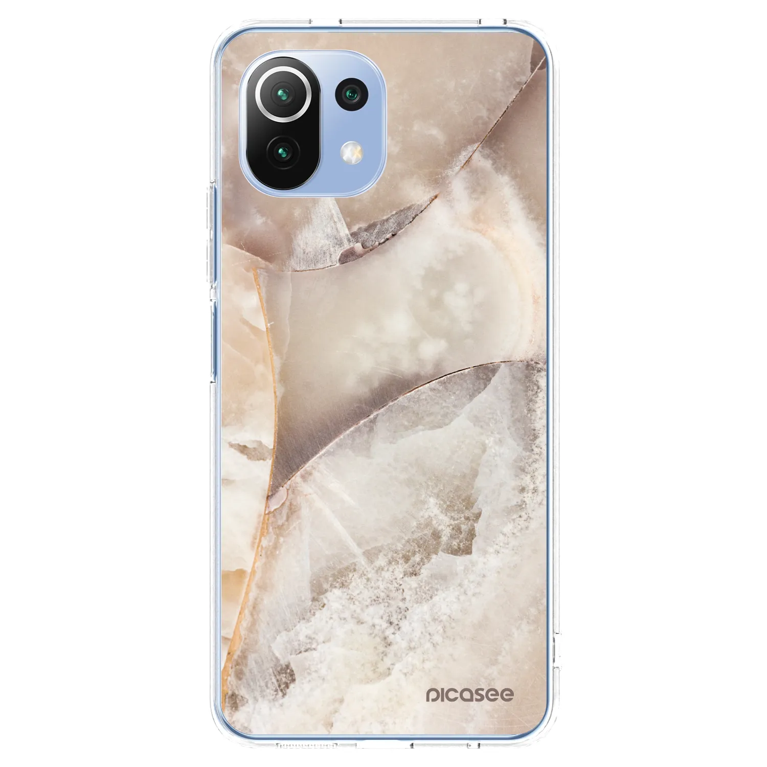Picasee silikonový průhledný obal pro Xiaomi 11 Lite 5G NE - Cream marble