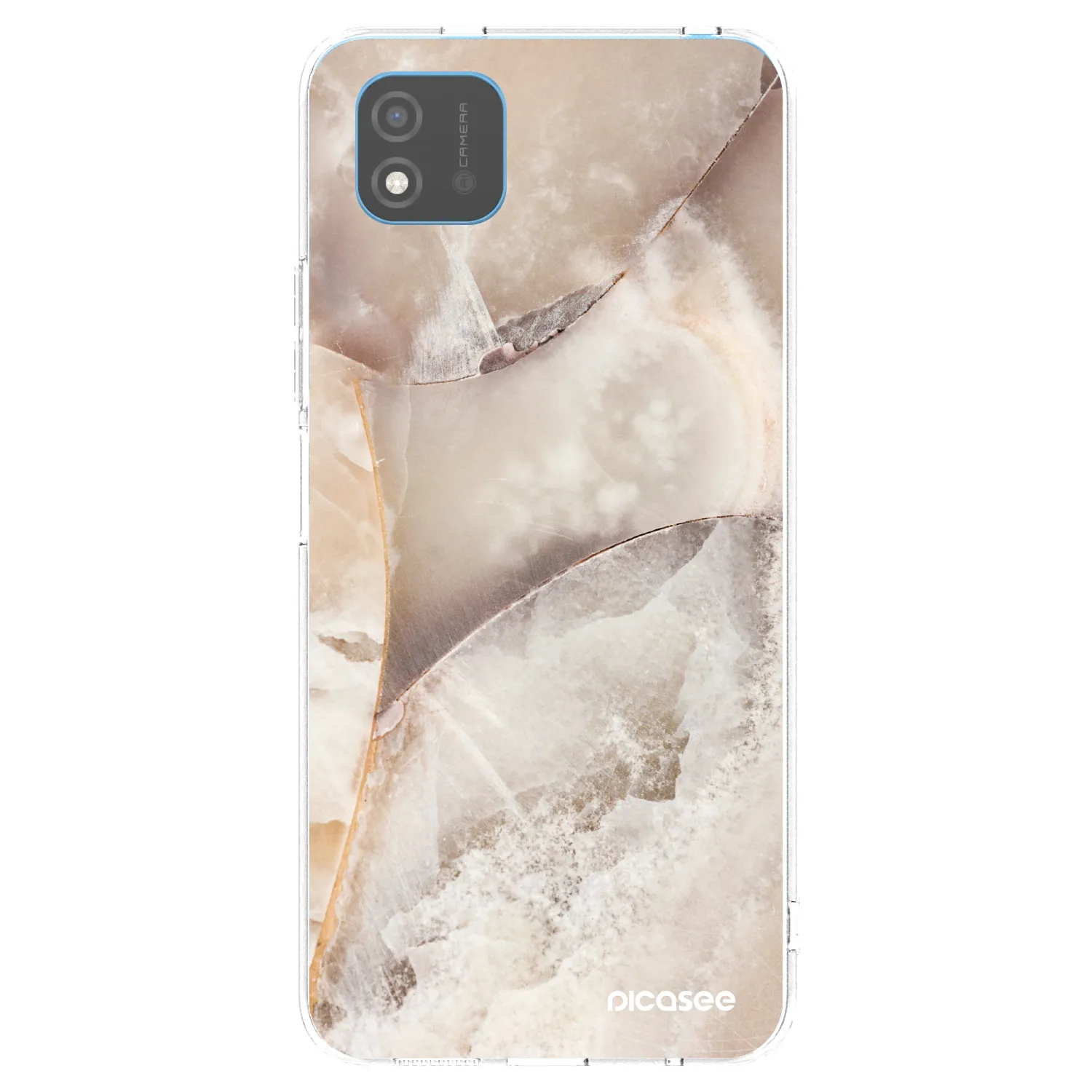 Picasee silikonový průhledný obal pro Realme C11 (2021) - Cream marble