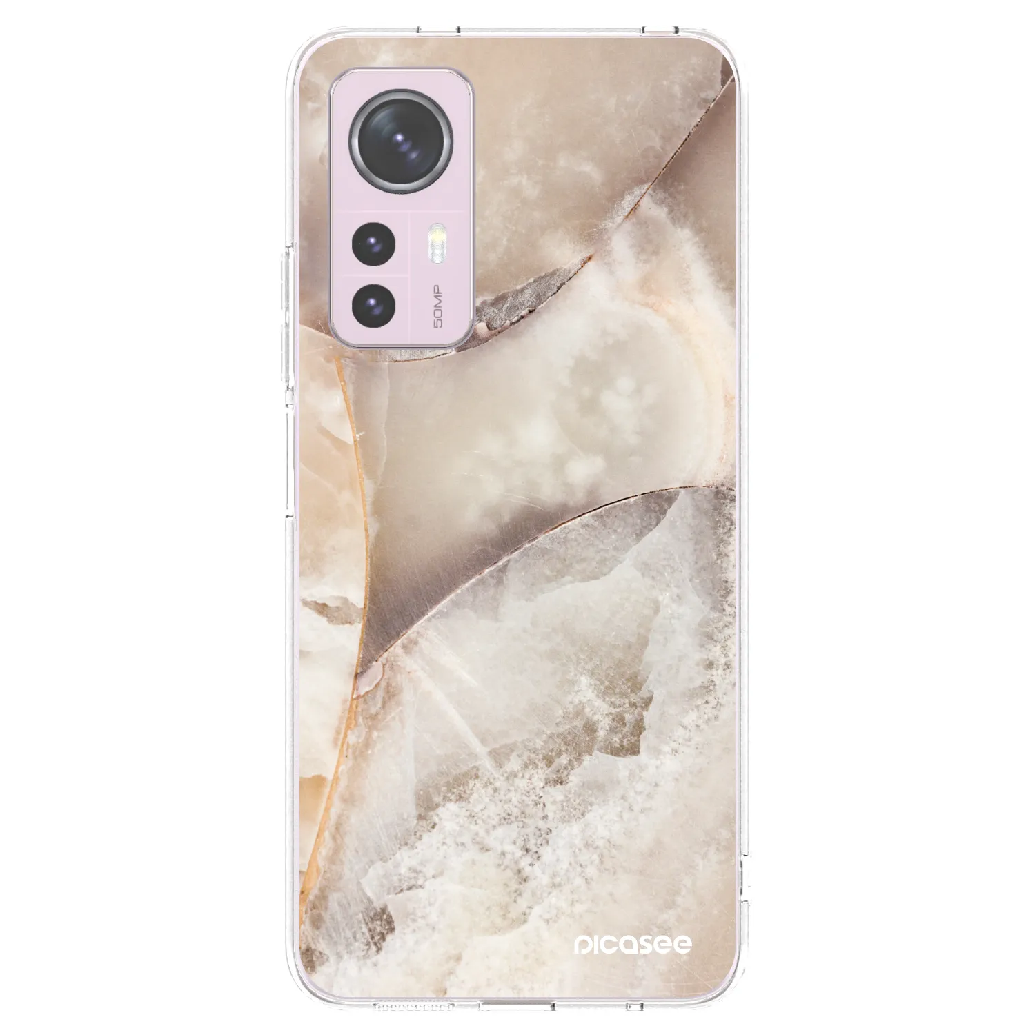 Picasee silikonový průhledný obal pro Xiaomi 12 - Cream marble