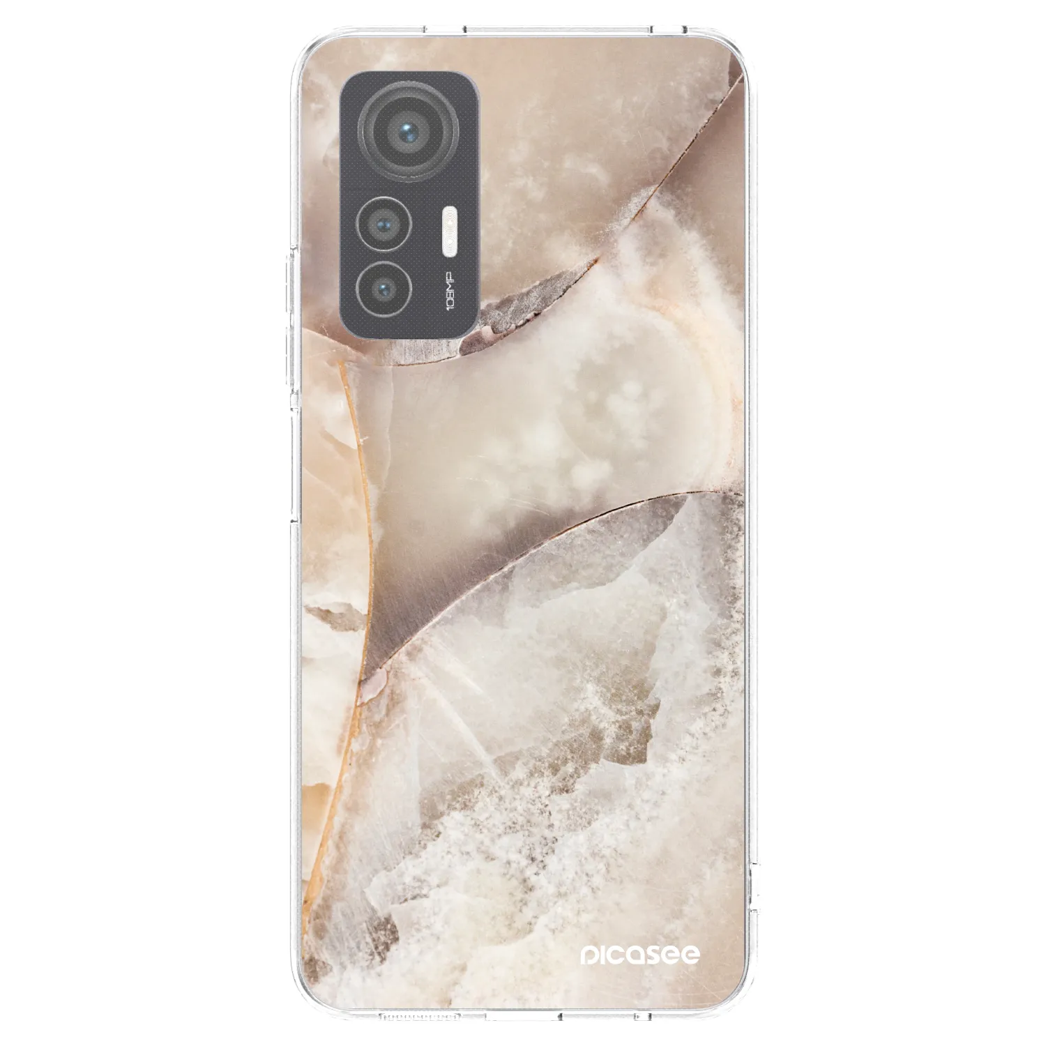Picasee silikonový průhledný obal pro Xiaomi 12 Lite - Cream marble