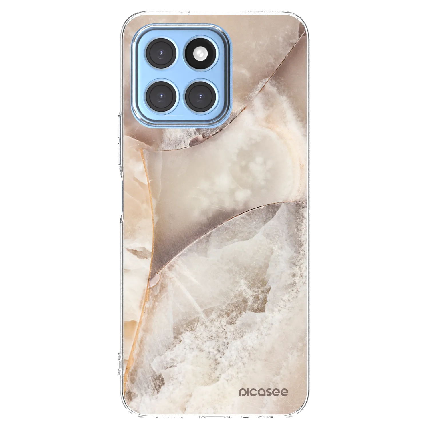 Picasee silikonový průhledný obal pro Honor X6 - Cream marble