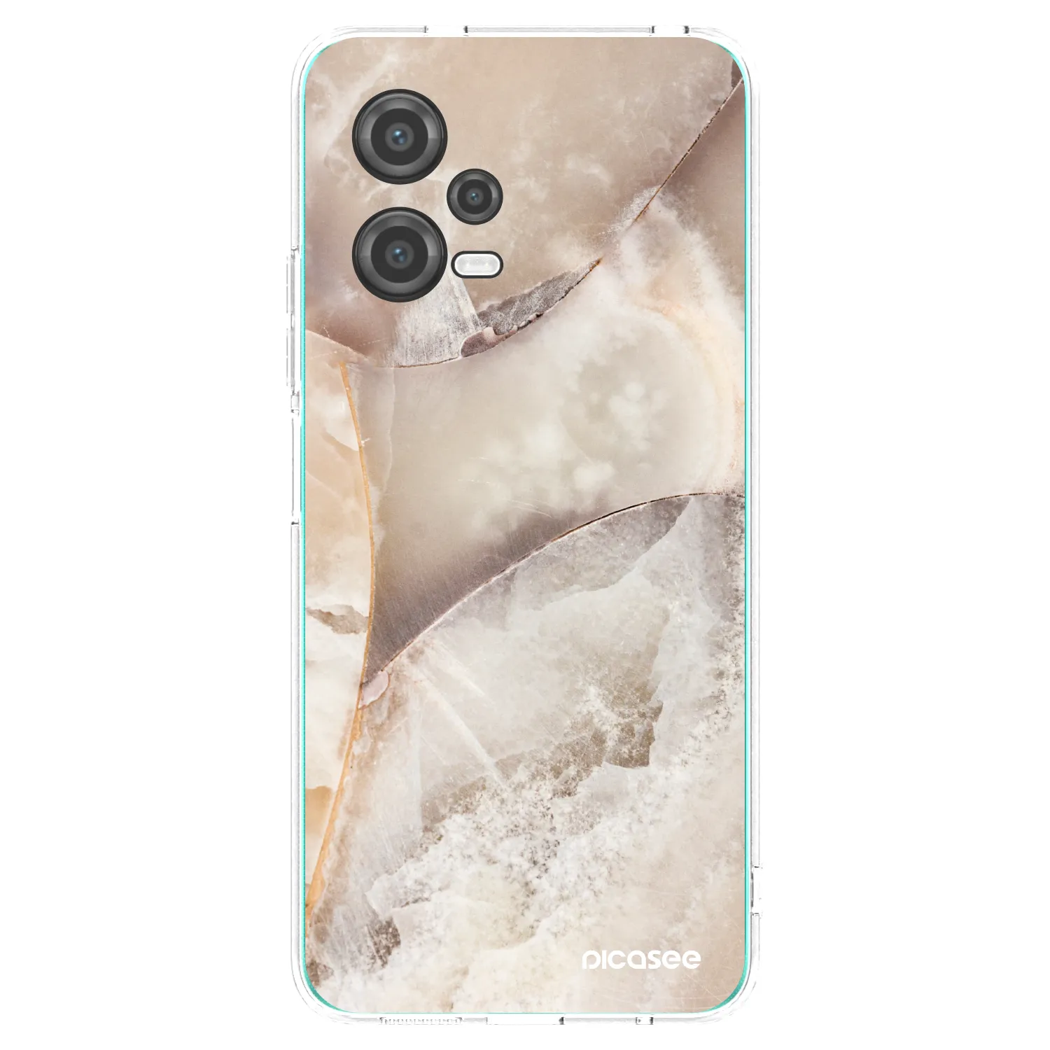 Picasee silikonový průhledný obal pro Xiaomi Poco X5 - Cream marble