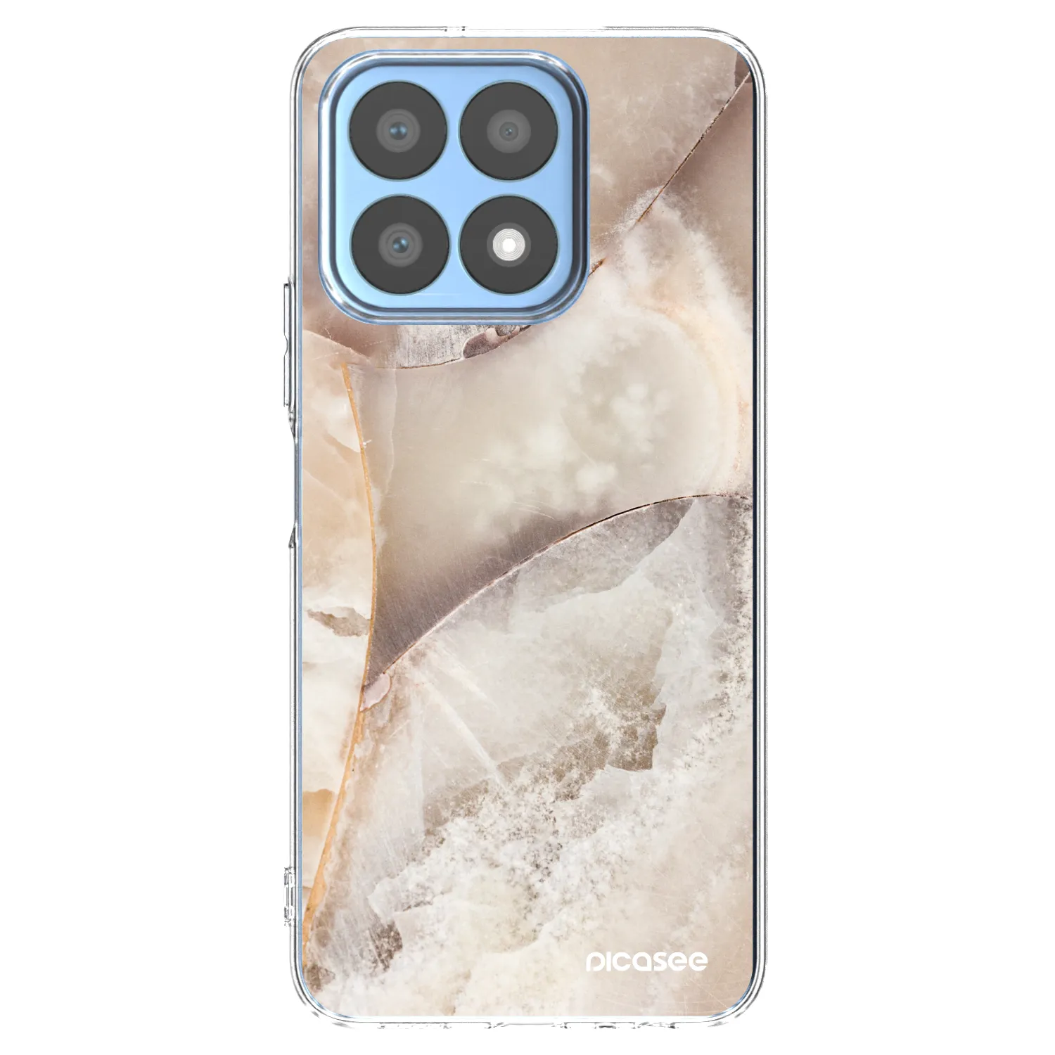 Picasee silikonový průhledný obal pro Honor X8a - Cream marble
