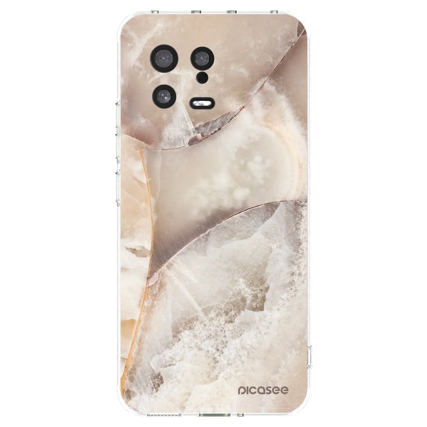 Picasee silikonový průhledný obal pro Xiaomi 13 - Cream marble