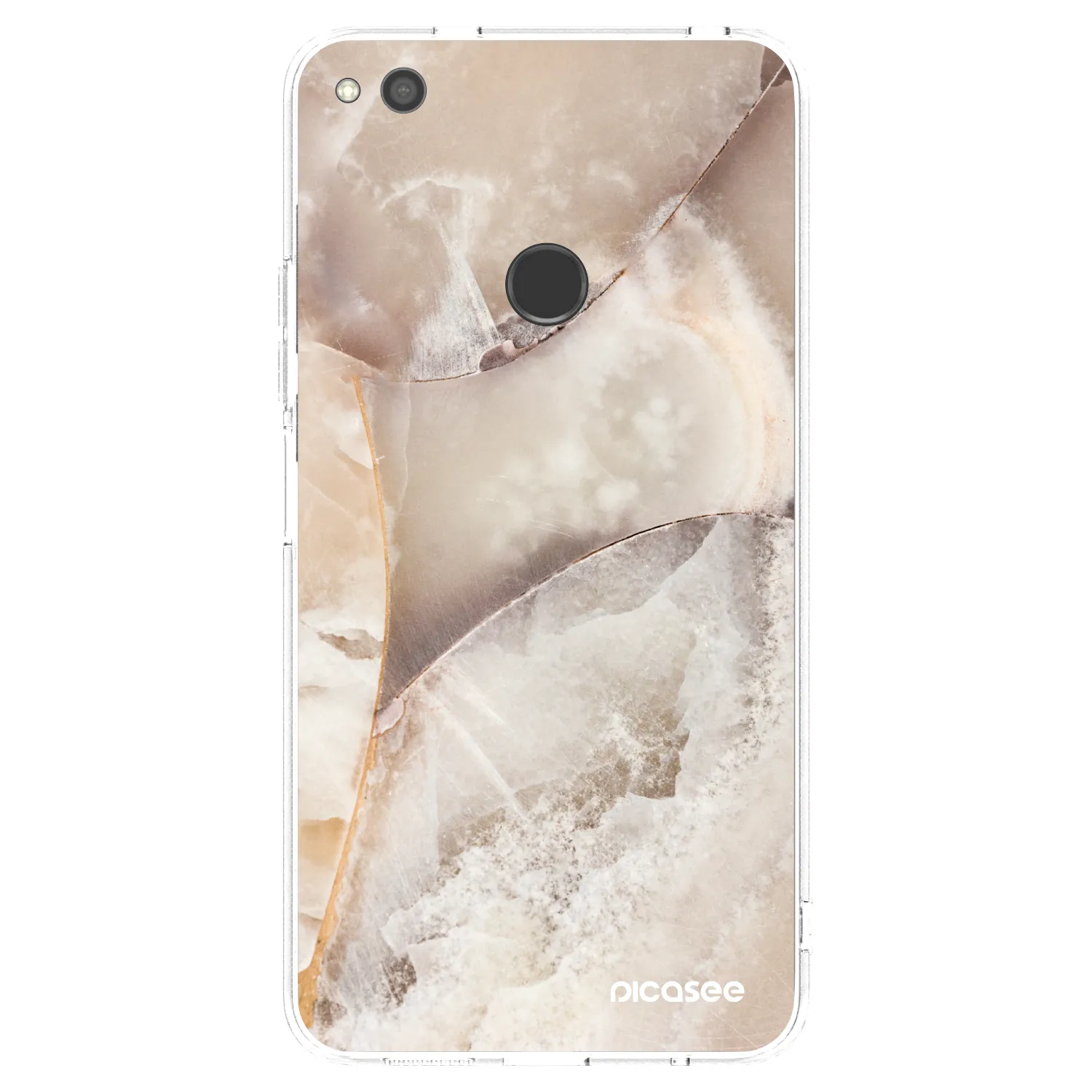 Picasee silikonový průhledný obal pro Huawei P9 Lite 2017 - Cream marble