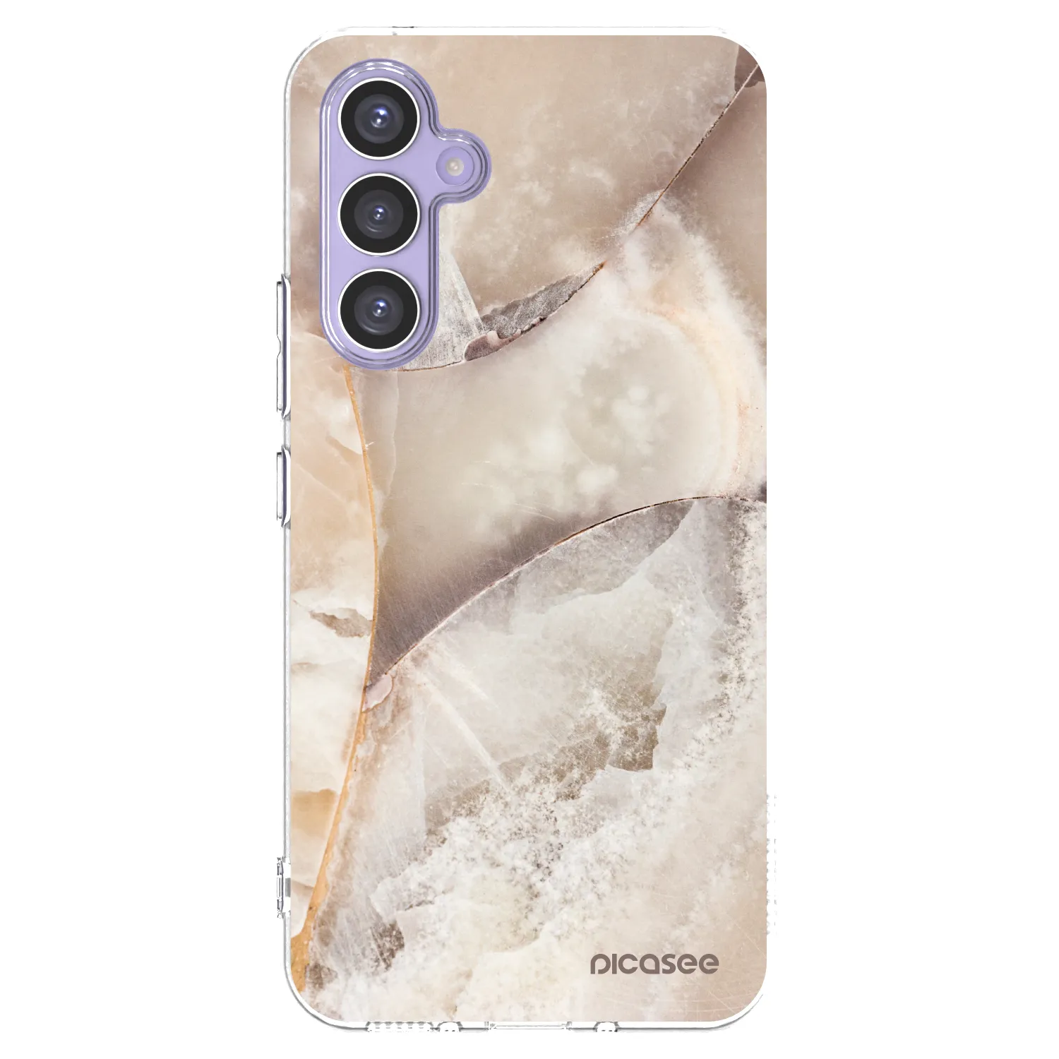 Picasee silikonový průhledný obal pro Samsung Galaxy A54 5G A546B - Cream marble