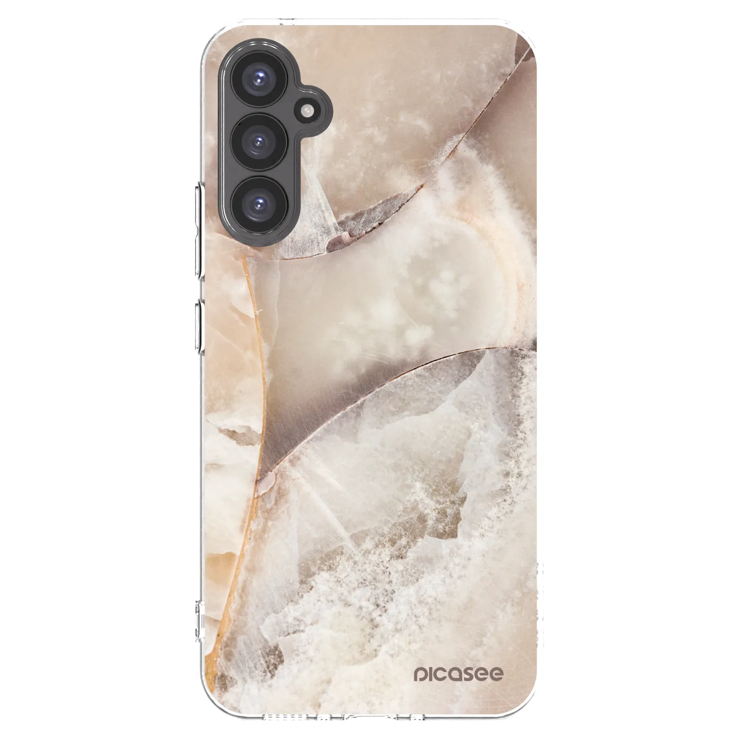 Picasee silikonový průhledný obal pro Samsung Galaxy A34 5G A346B - Cream marble