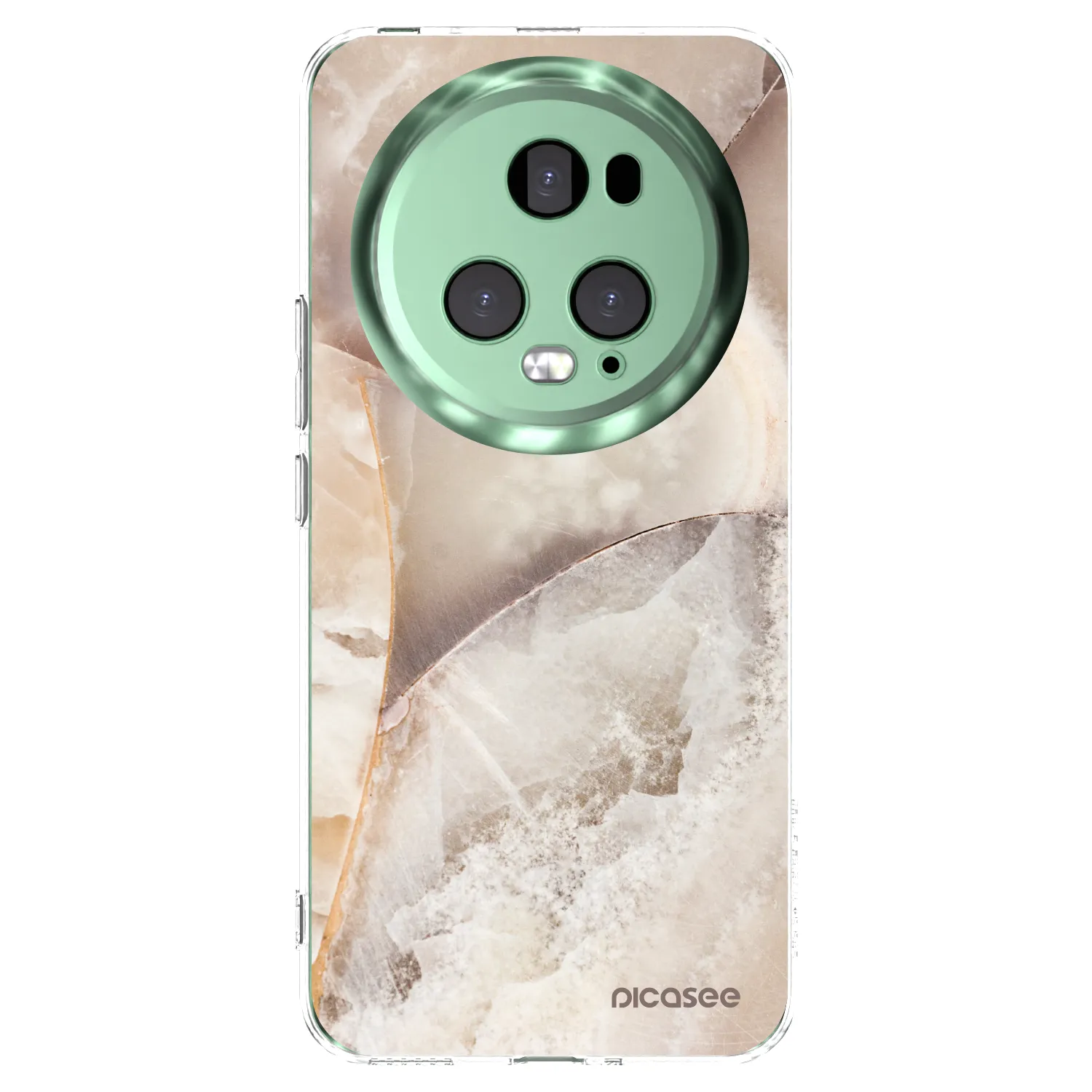 Picasee silikonový průhledný obal pro Honor Magic5 Pro - Cream marble