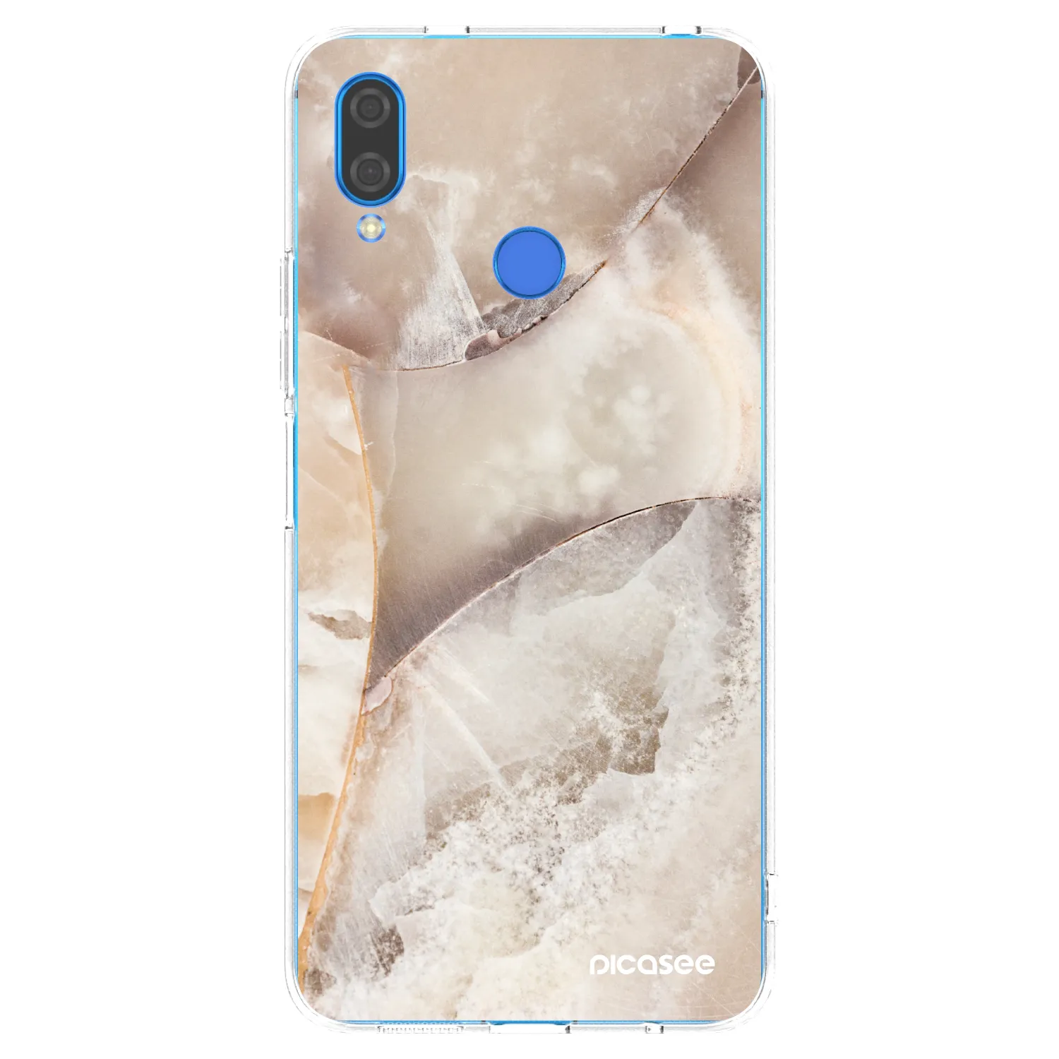 Picasee silikonový průhledný obal pro Huawei Nova 3 - Cream marble